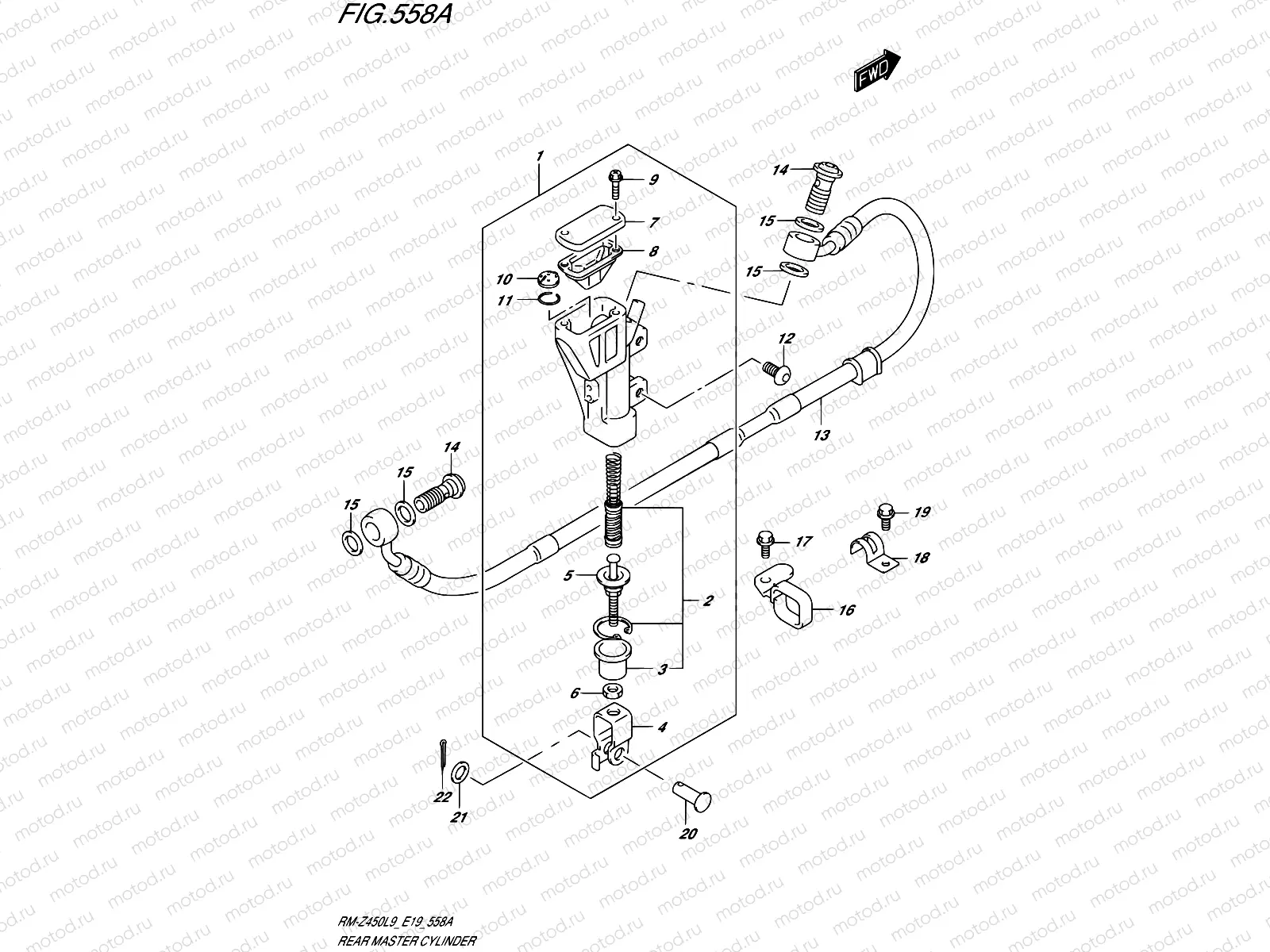 558A - REAR MASTER CYLINDER