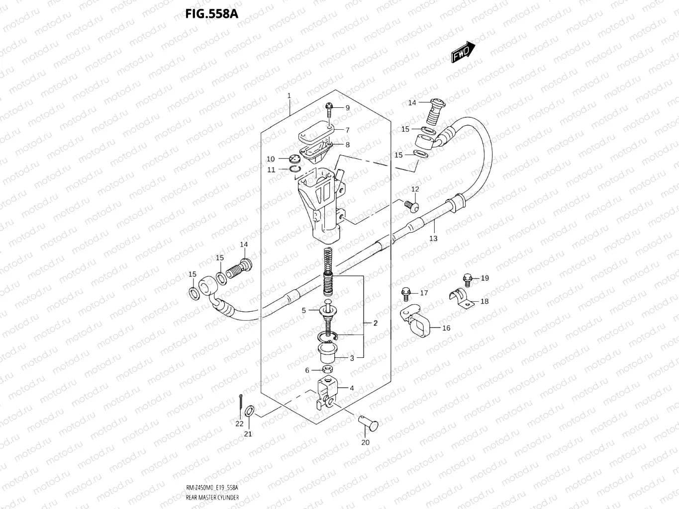 558A - REAR MASTER CYLINDER