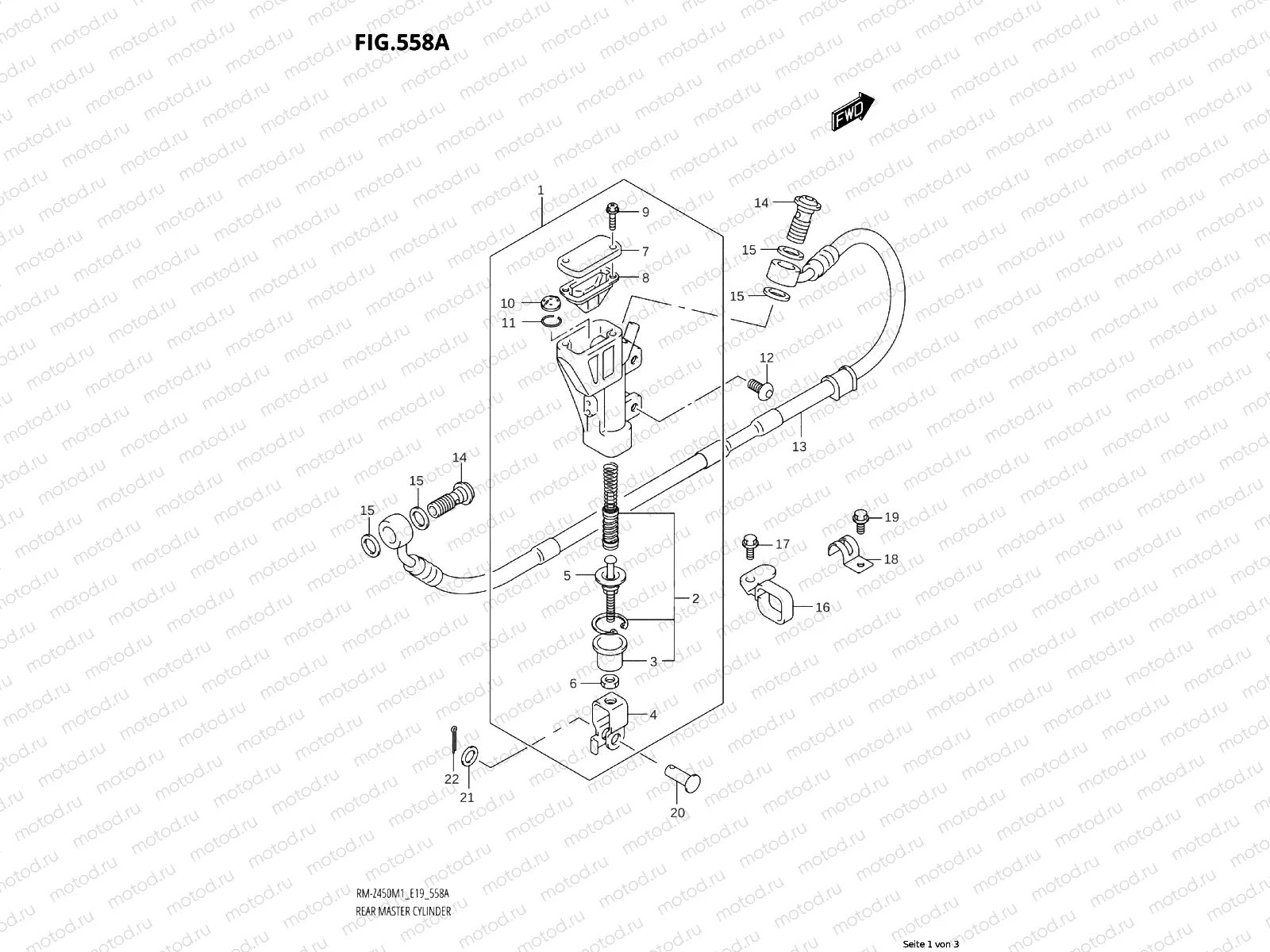 558A - REAR MASTER CYLINDER