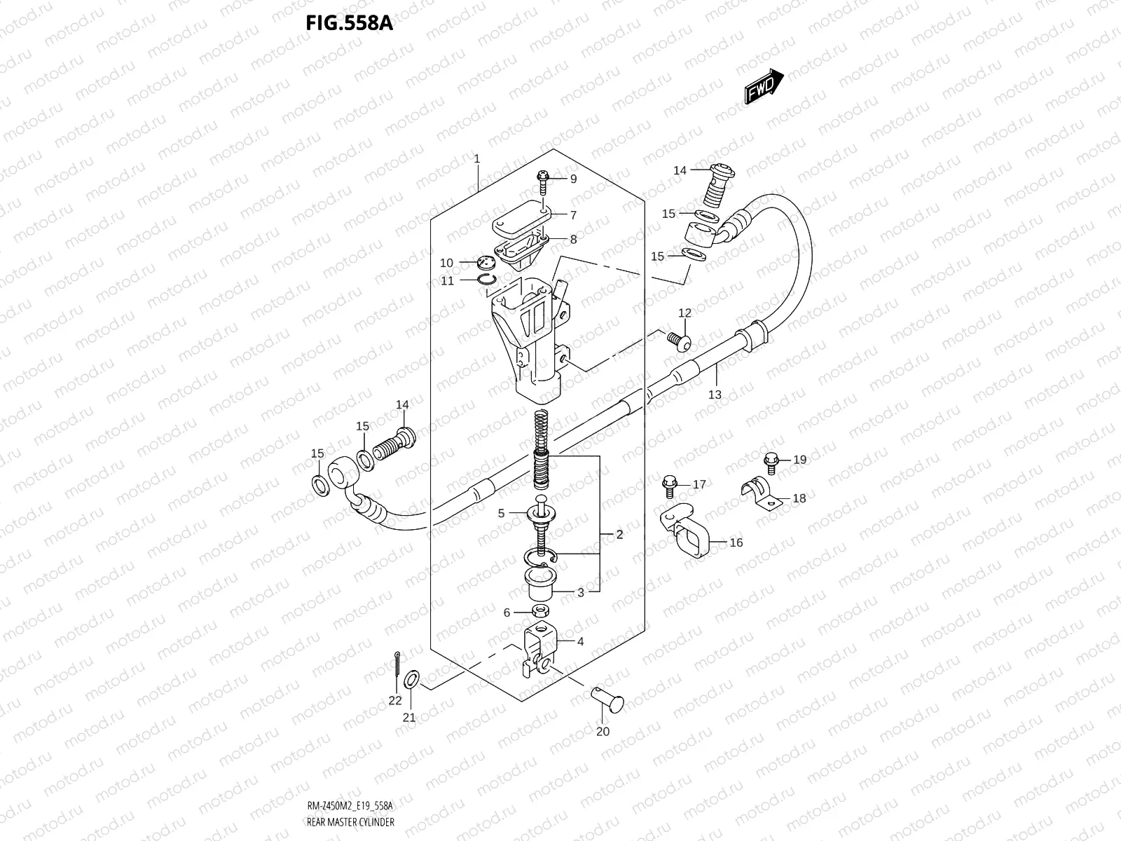 558A - REAR MASTER CYLINDER