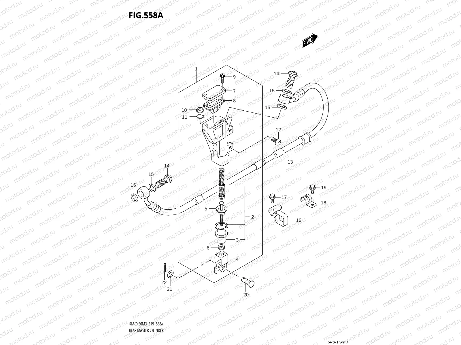 558A - REAR MASTER CYLINDER