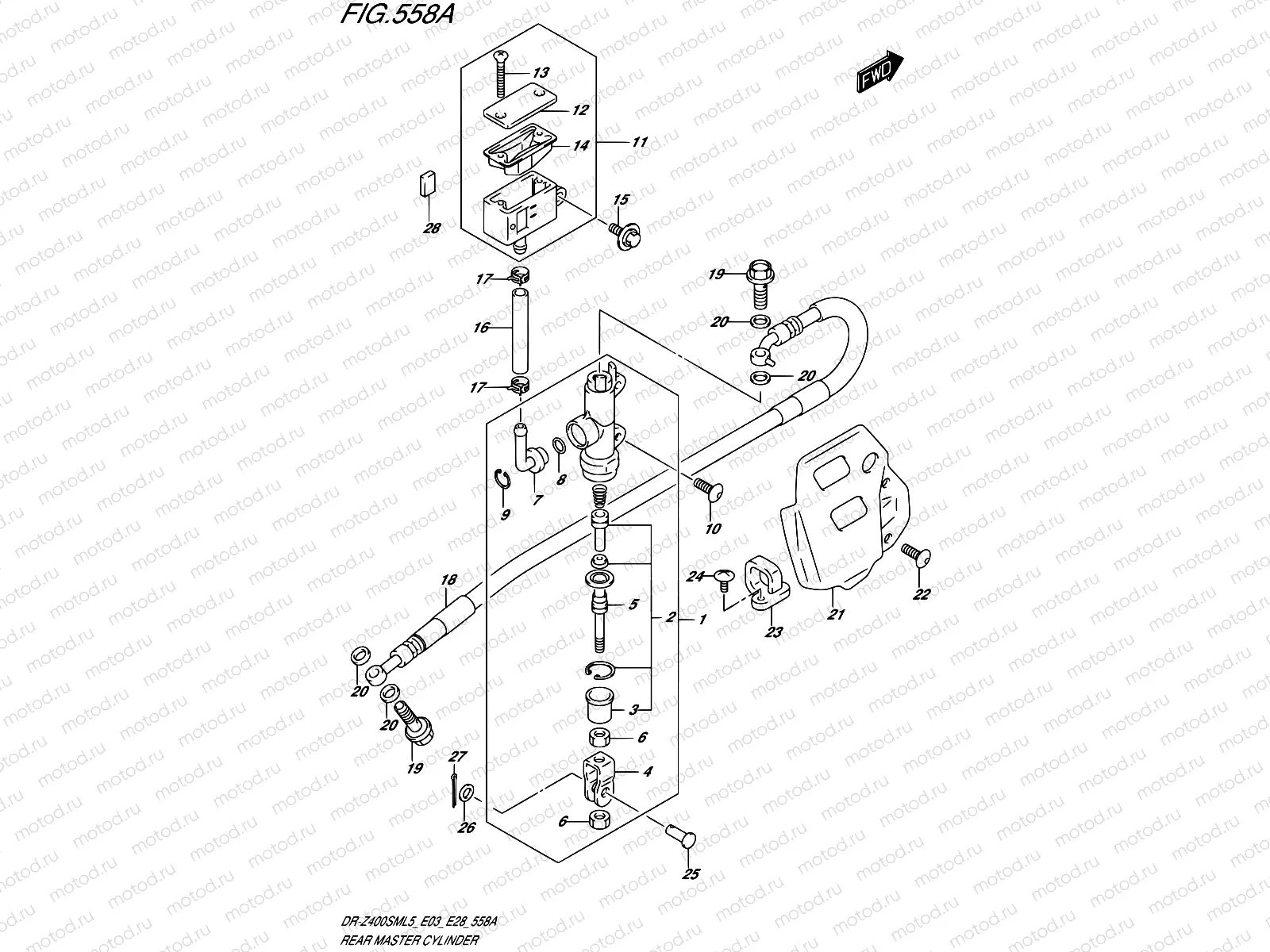 558A - REAR MASTER CYLINDER