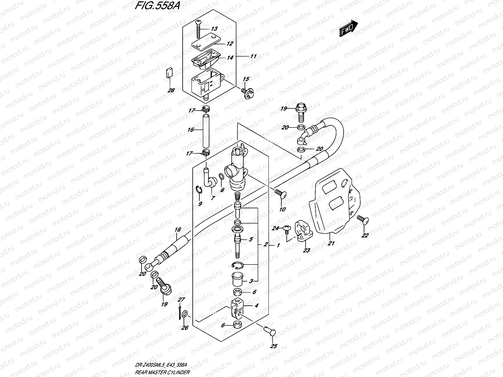558A - REAR MASTER CYLINDER