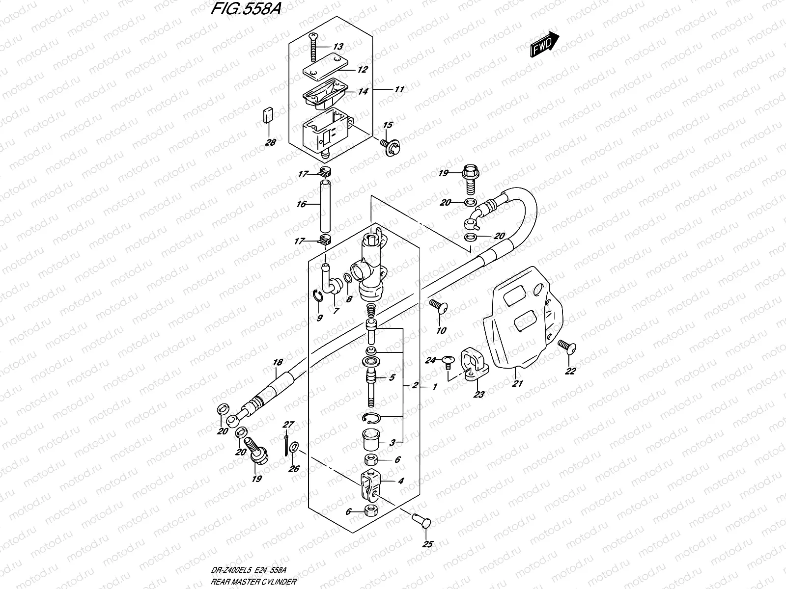 558A - REAR MASTER CYLINDER