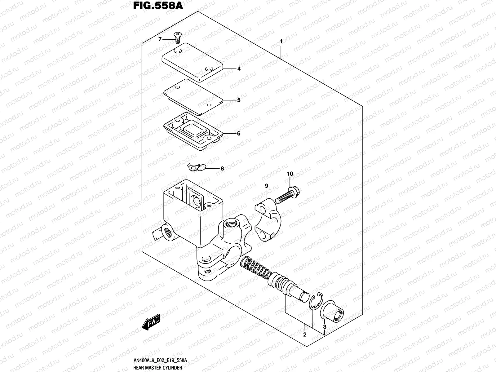 558A - REAR MASTER CYLINDER