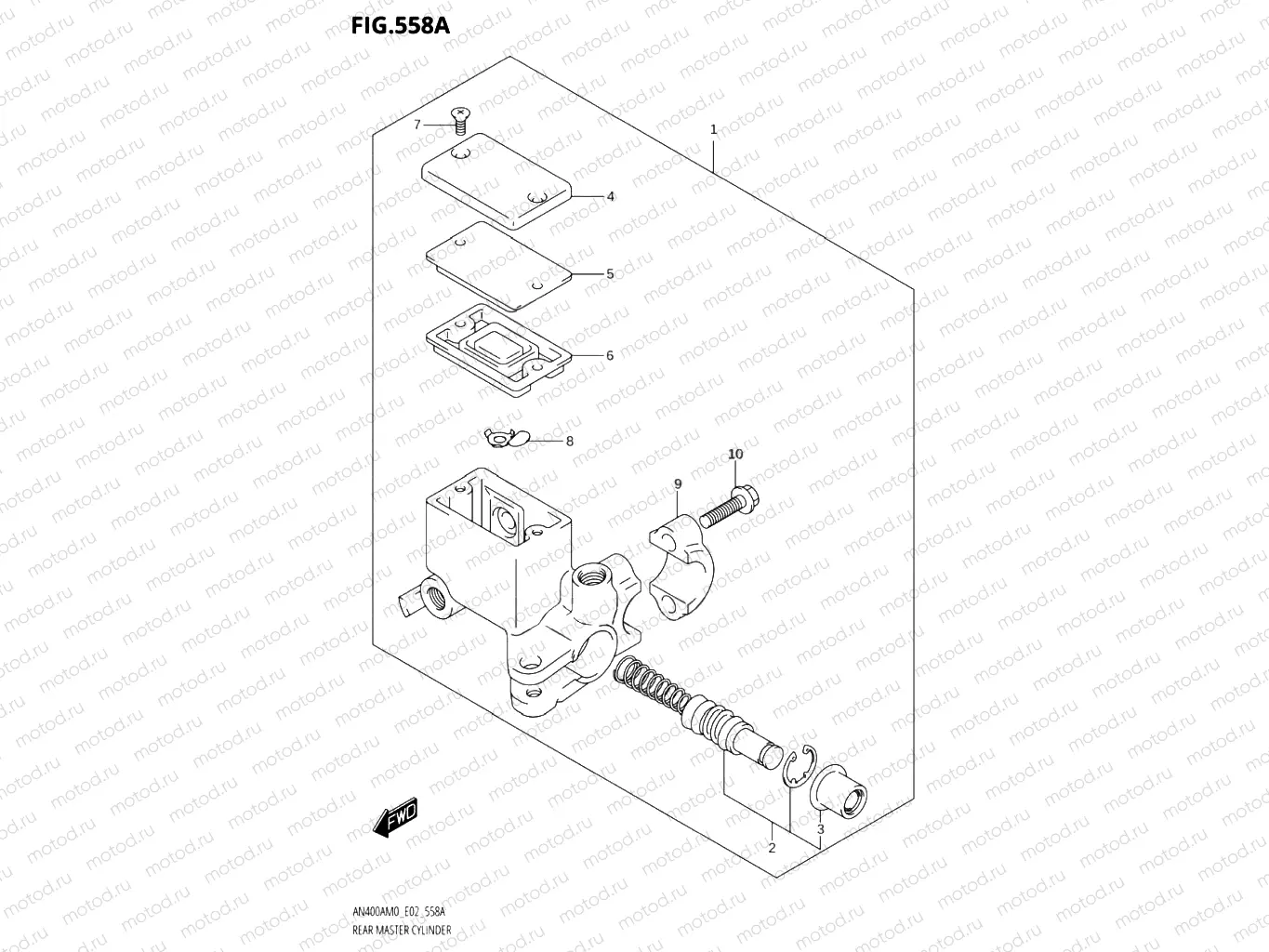 558A - REAR MASTER CYLINDER