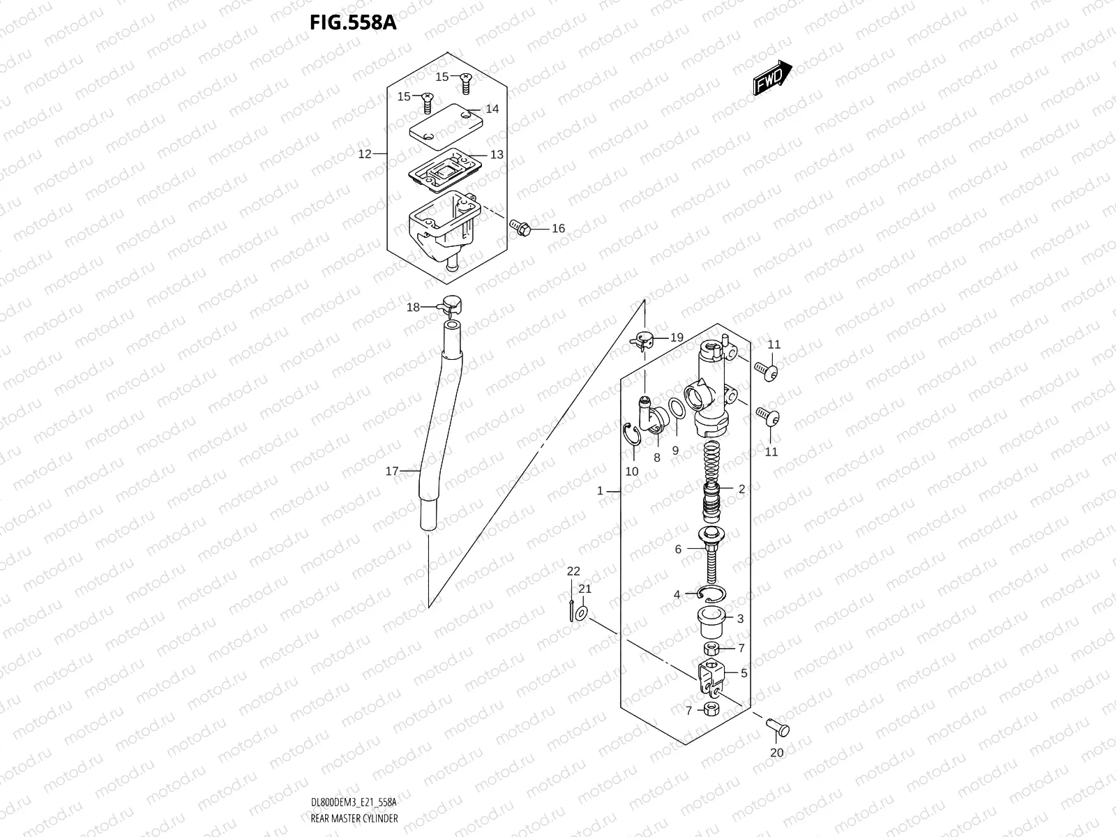 558A - REAR MASTER CYLINDER