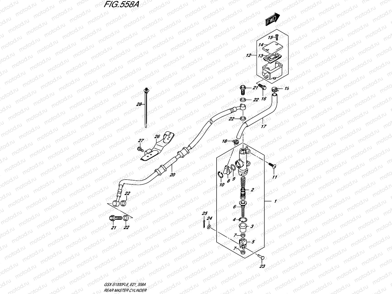 558A - REAR MASTER CYLINDER (GSX-S1000FL6 E21)