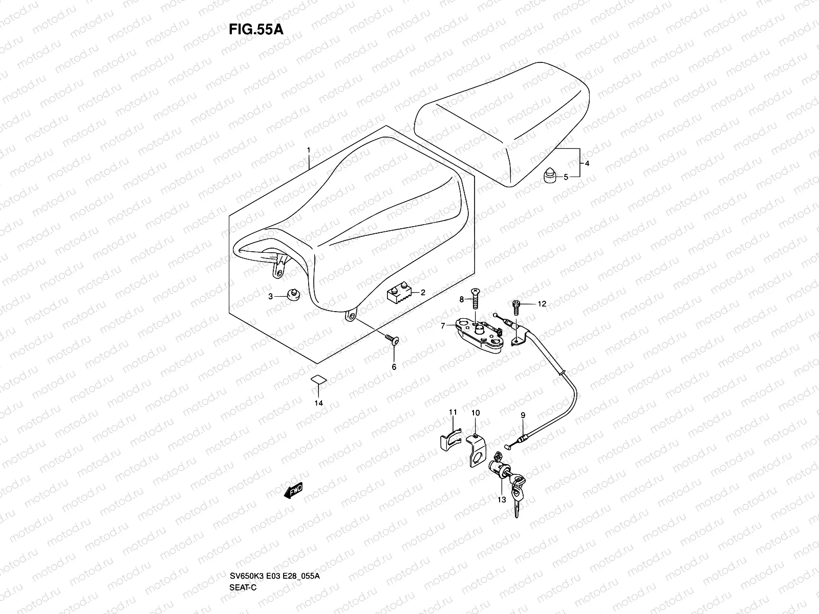 55A - SEAT (MODEL K4/K5/K6/K7)