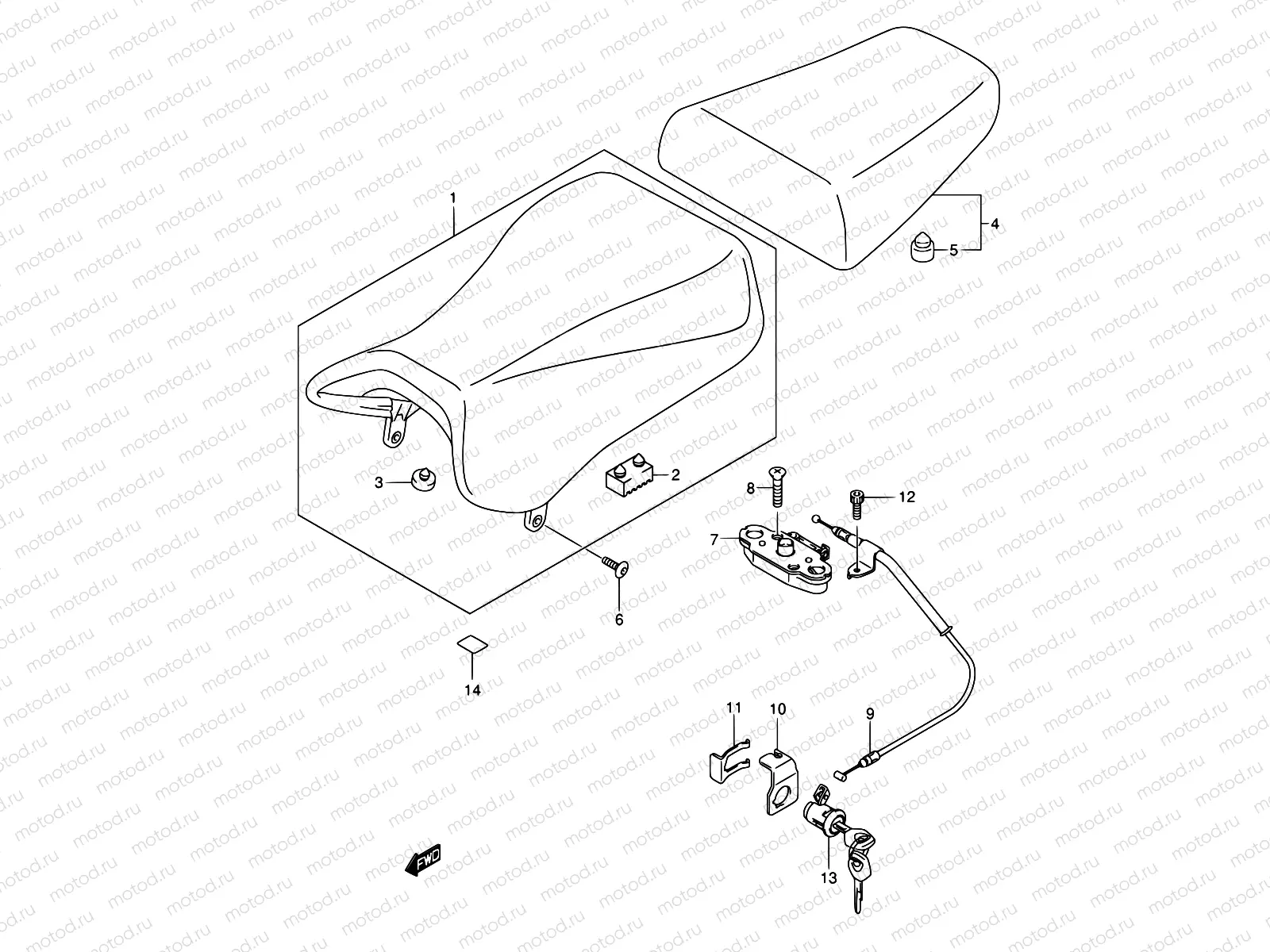 55A - SEAT (MODEL K4/K5/K6/K7)