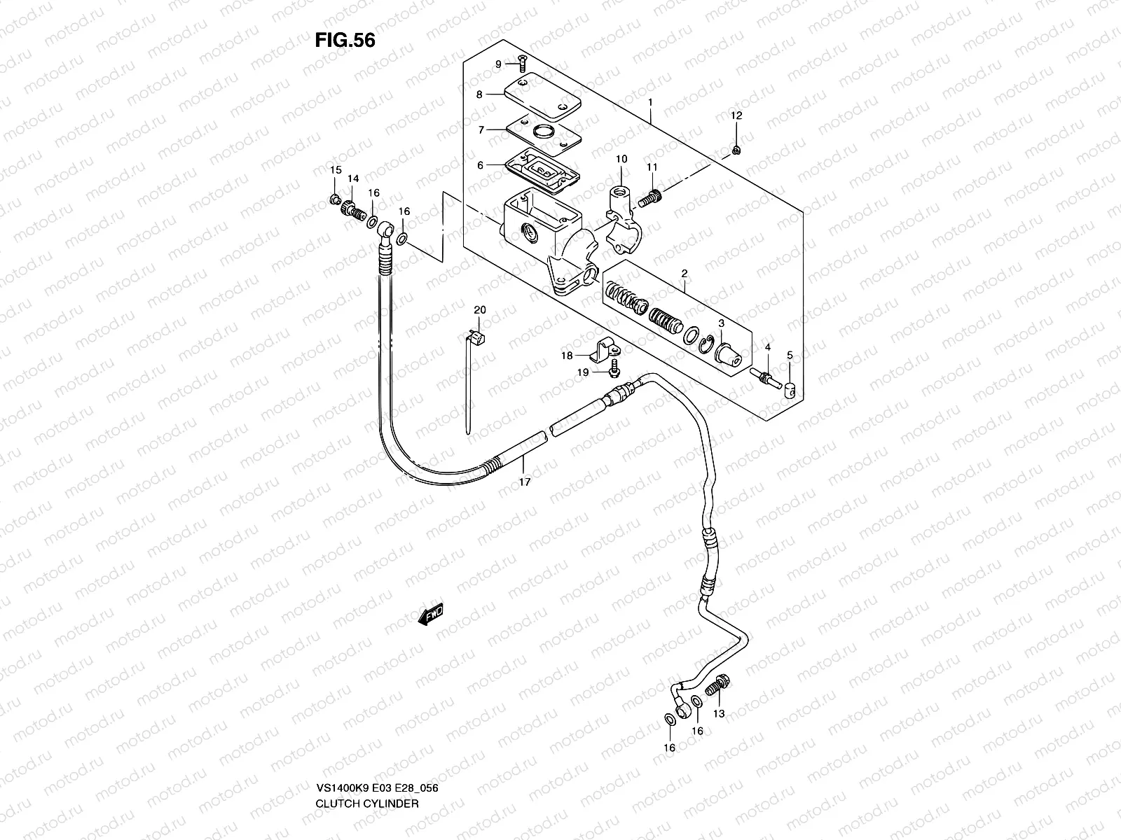 56 - CLUTCH CYLINDER