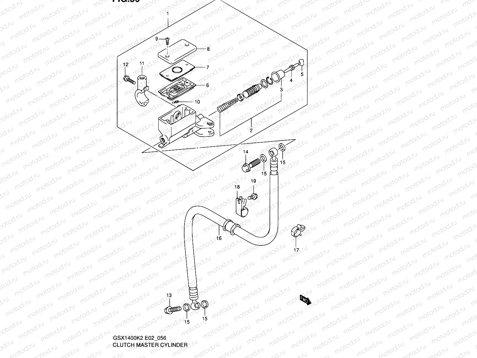 56 - CLUTCH MASTER CYLINDER