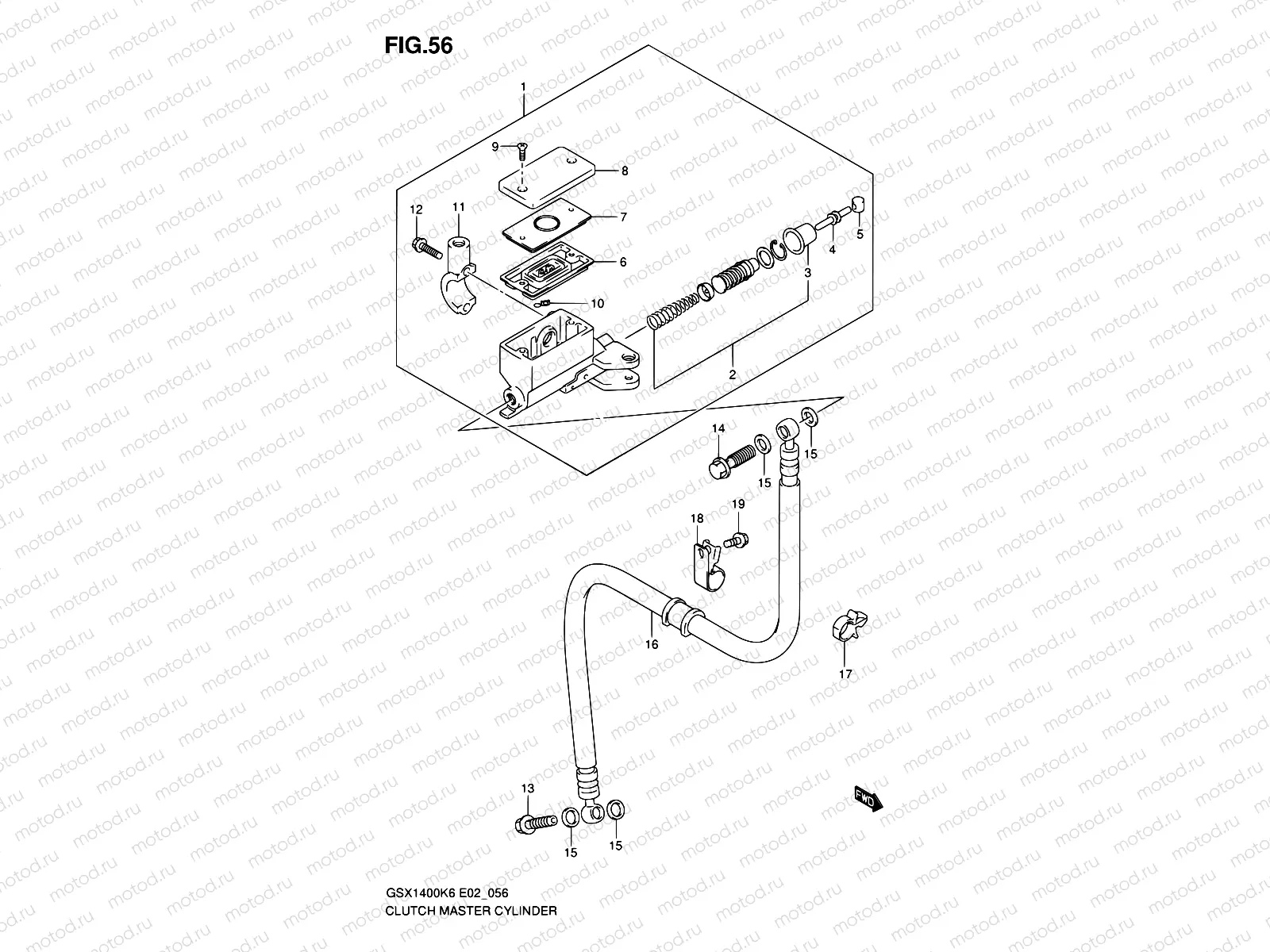 56 - CLUTCH MASTER CYLINDER