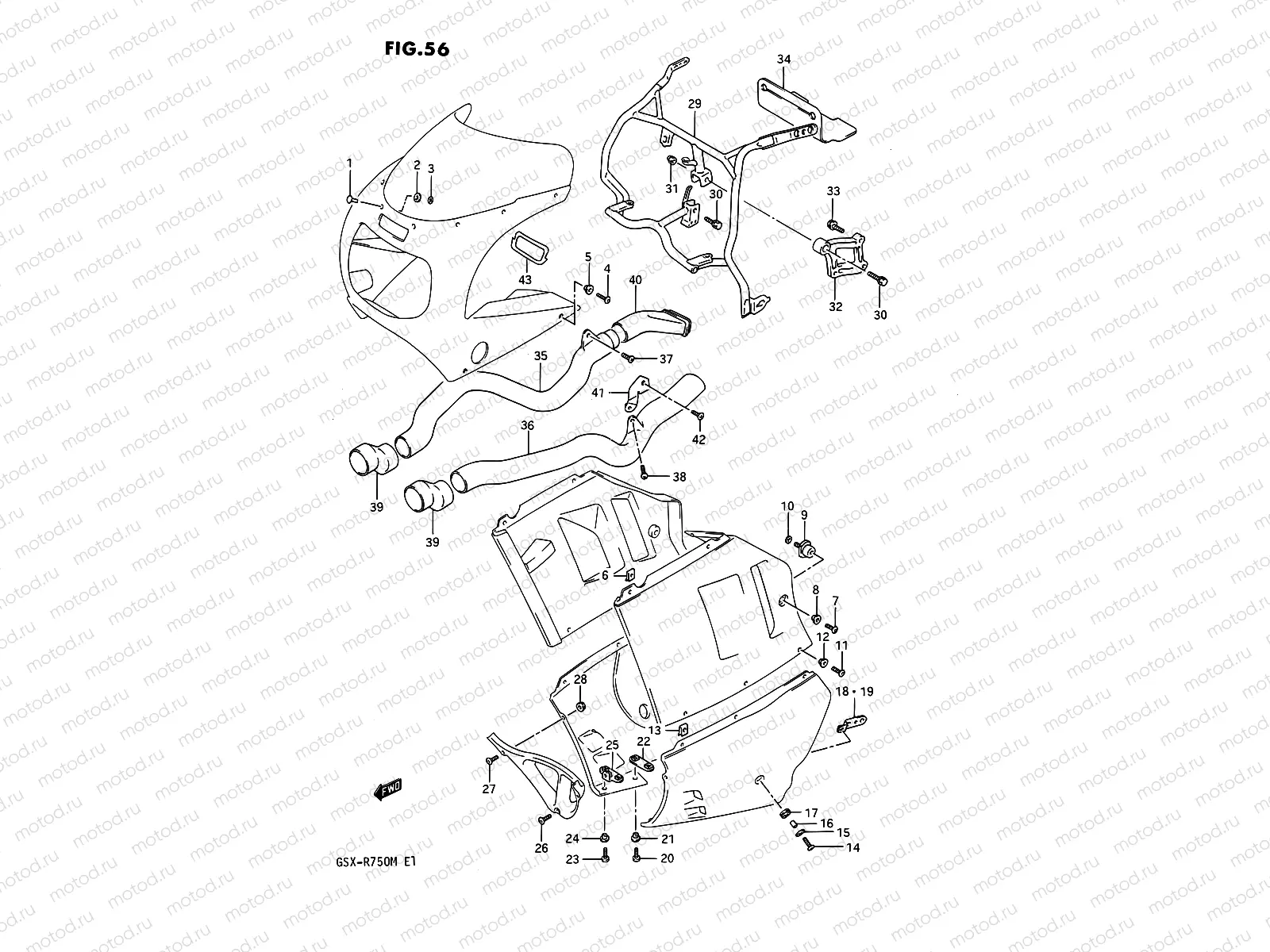 56 - COWLING FITTING SET