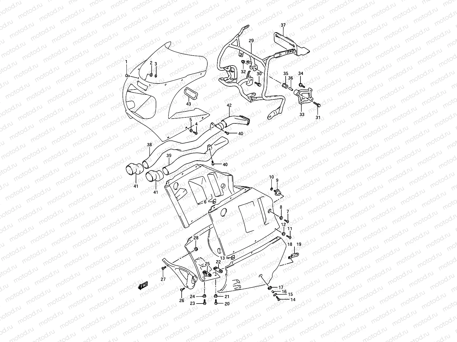 56 - COWLING FITTING SET