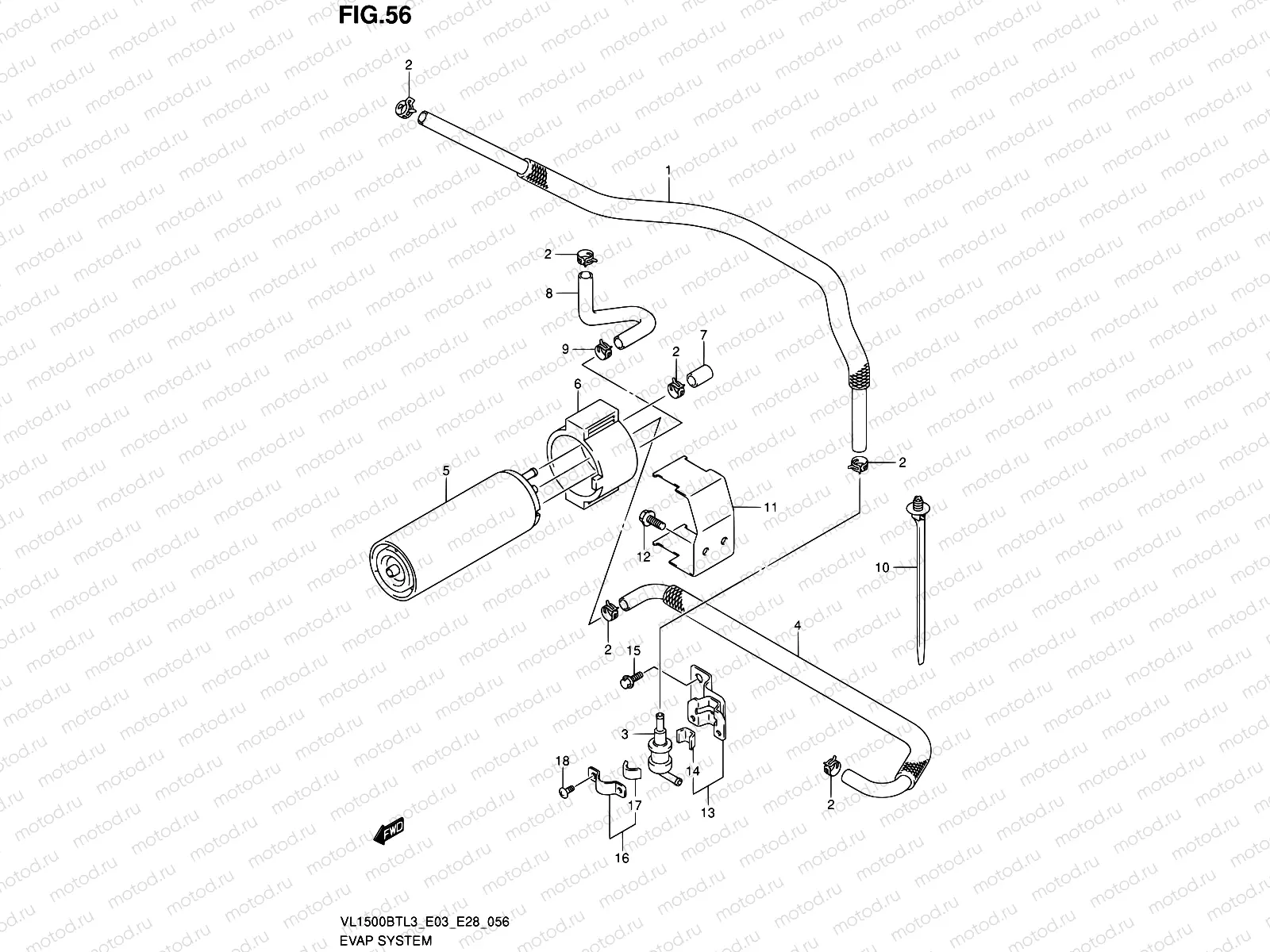 56 - EVAP SYSTEM (VL1500BTL3 E33)