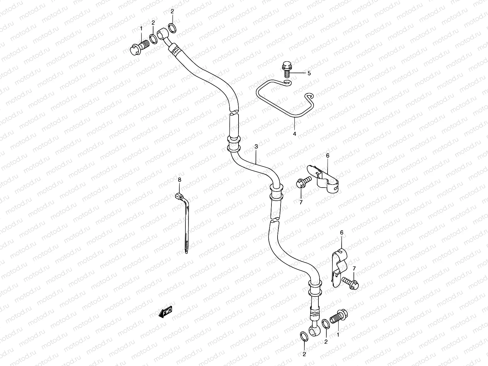 56 - FRONT BRAKE HOSE