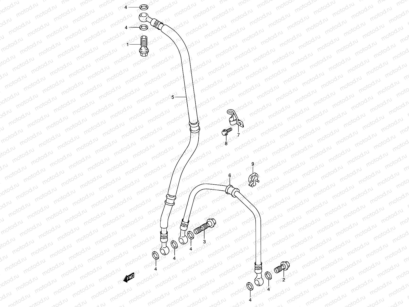 56 - FRONT BRAKE HOSE