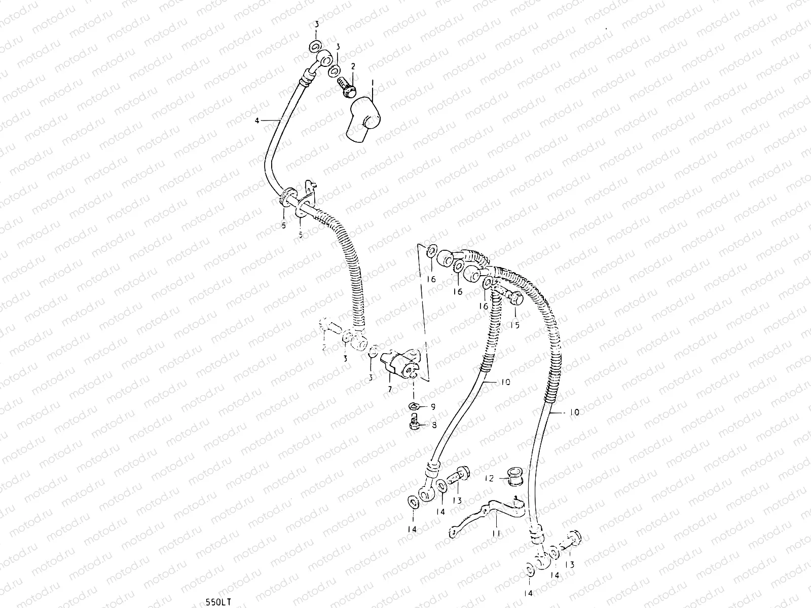 56 - FRONT BRAKE HOSE