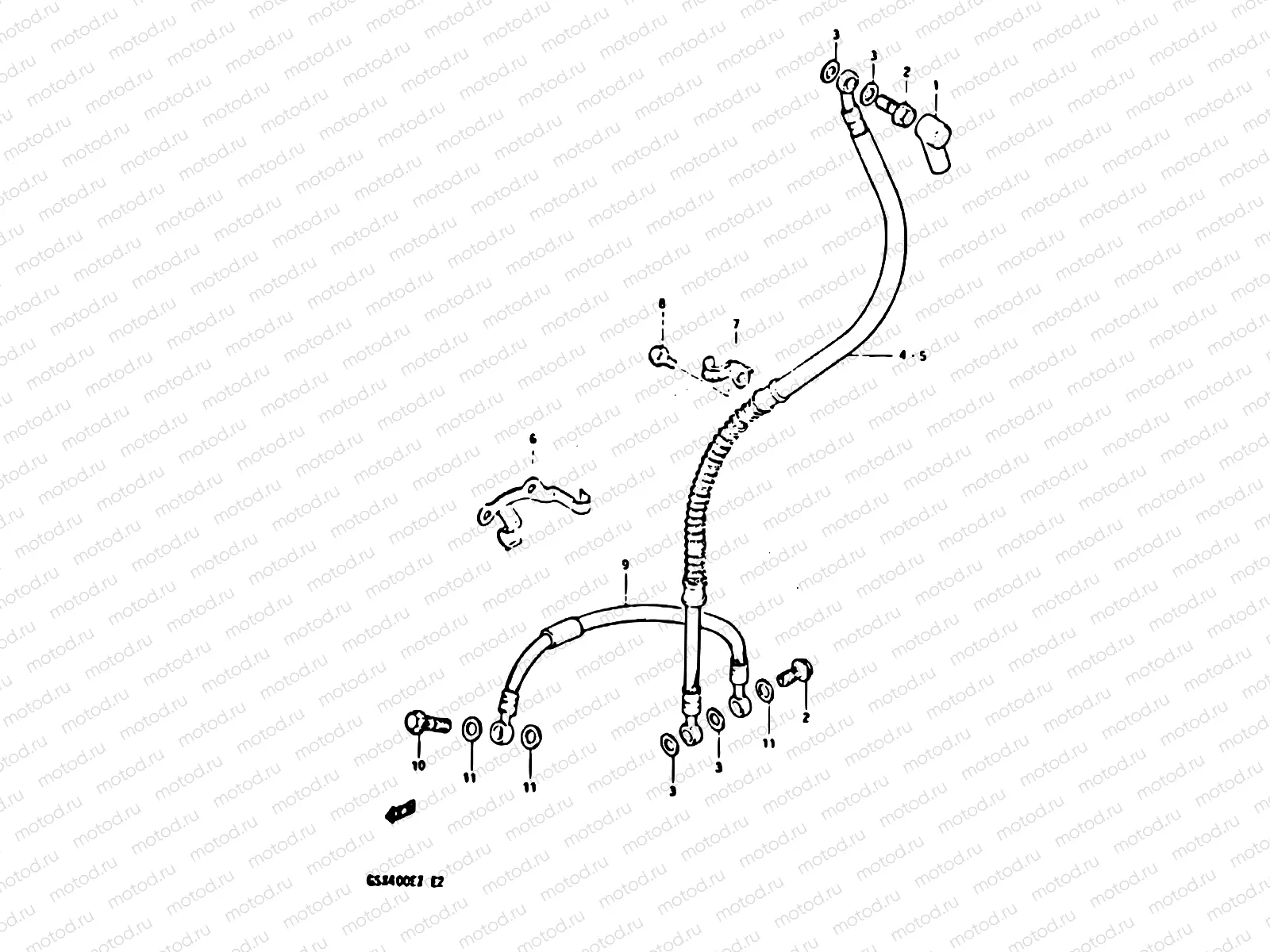 56 - FRONT BRAKE HOSE
