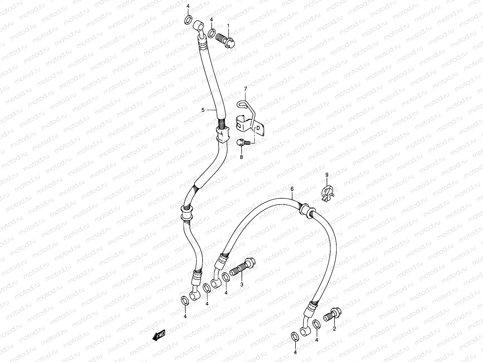 56 - FRONT BRAKE HOSE