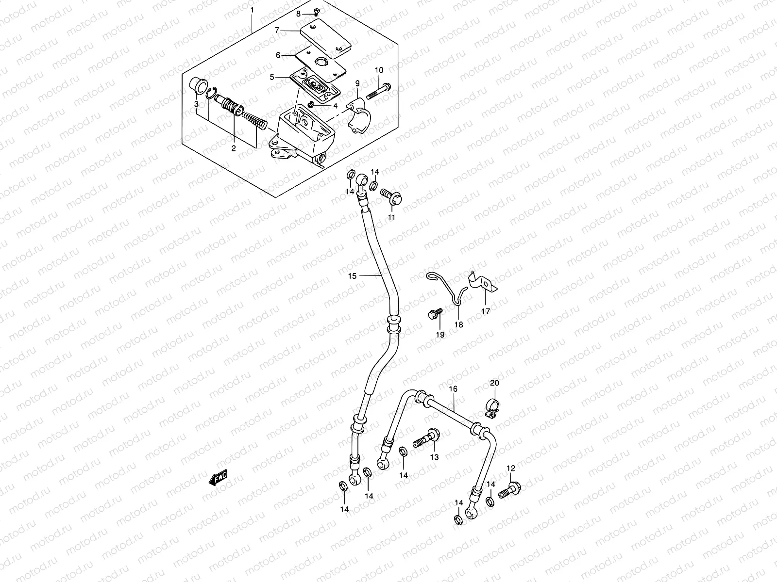 56 - FRONT BRAKE HOSE