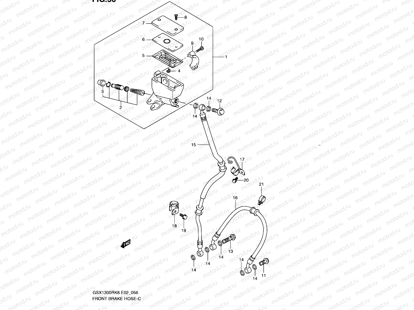 56 - FRONT BRAKE HOSE