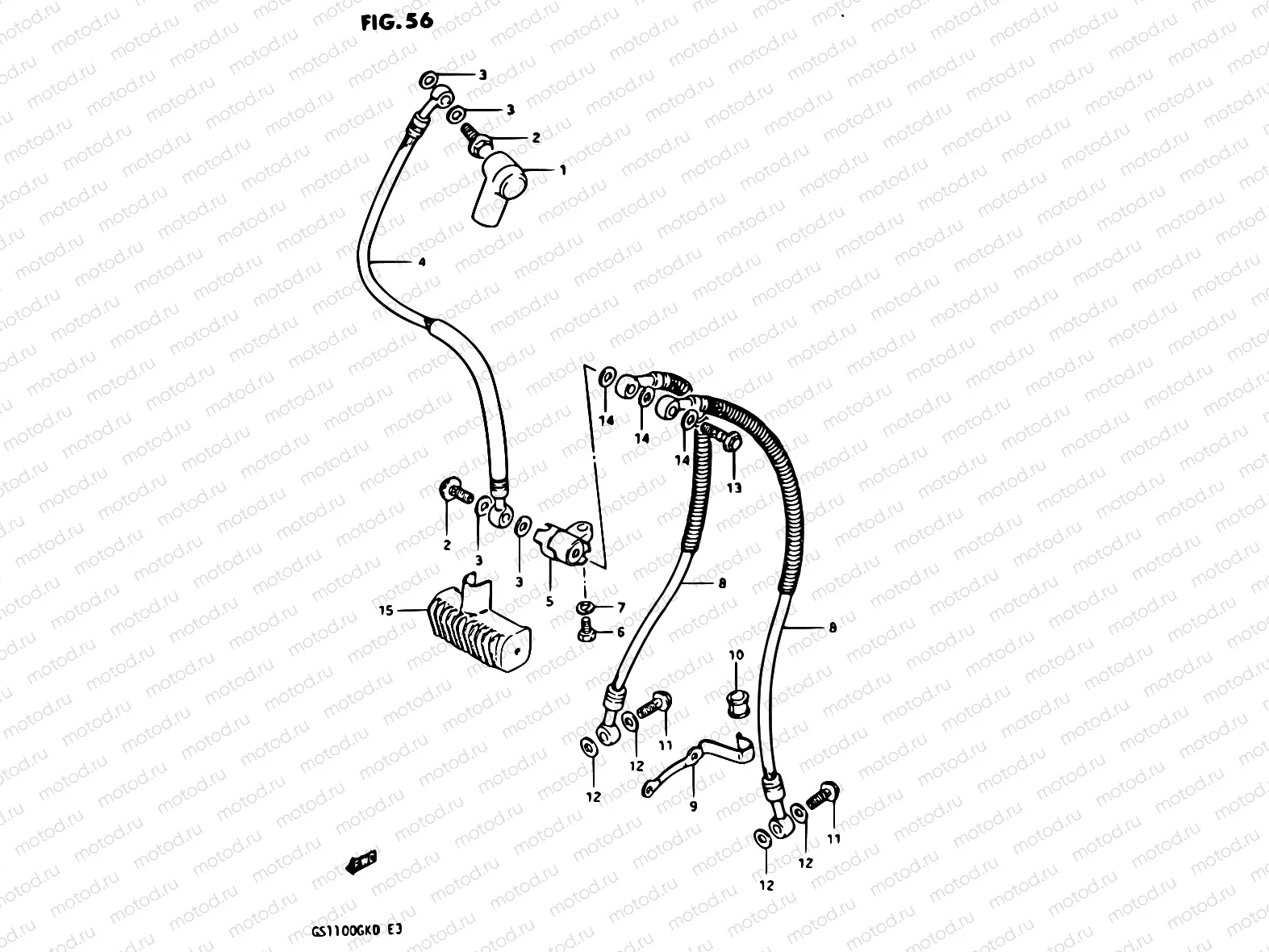 56 - FRONT BRAKE HOSE