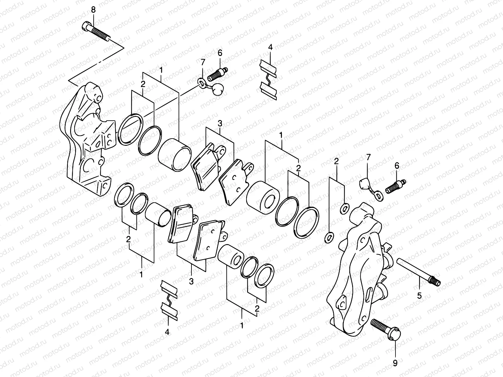 56 - FRONT CALIPER (MODEL X/Y)