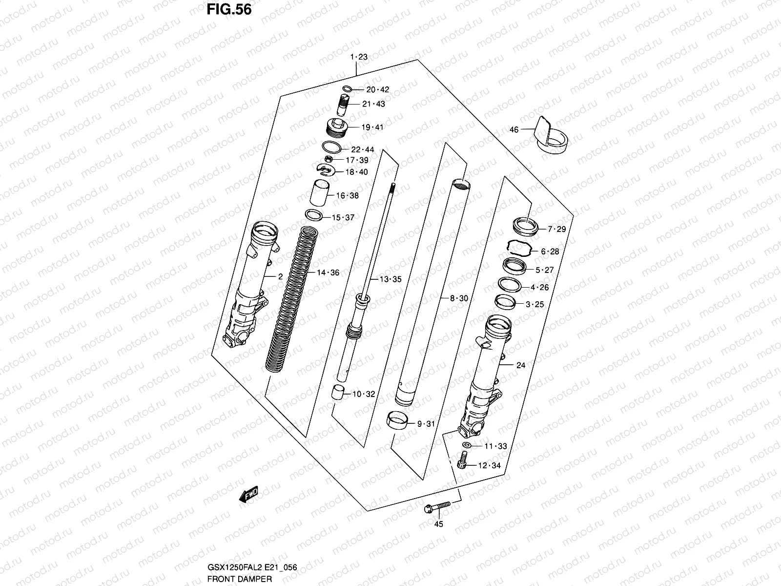 56 - FRONT DAMPER