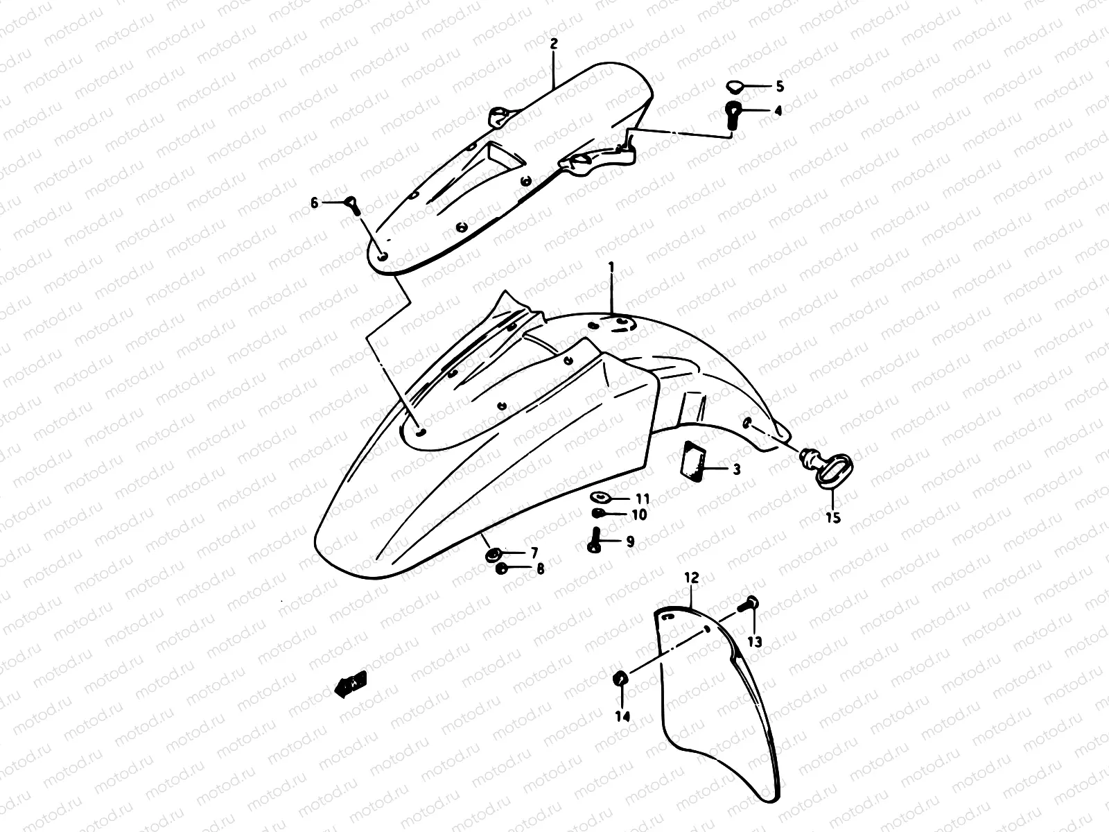 56 - FRONT FENDER-GSX1100ESE/EFE/ESF/EFF/ESG/EFG,GS1150ESF/EFF/EF
