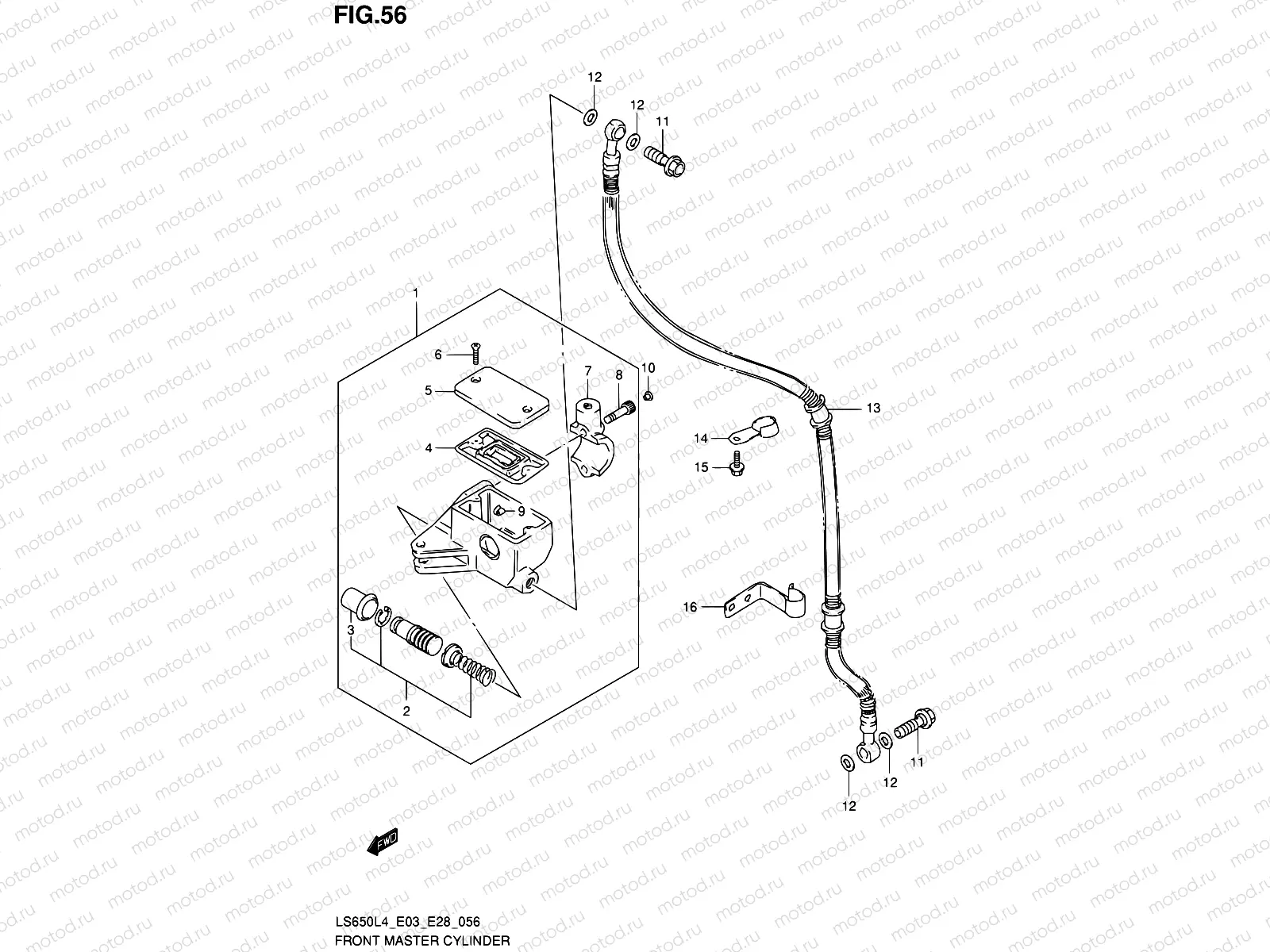 56 - FRONT MASTER CYLINDER