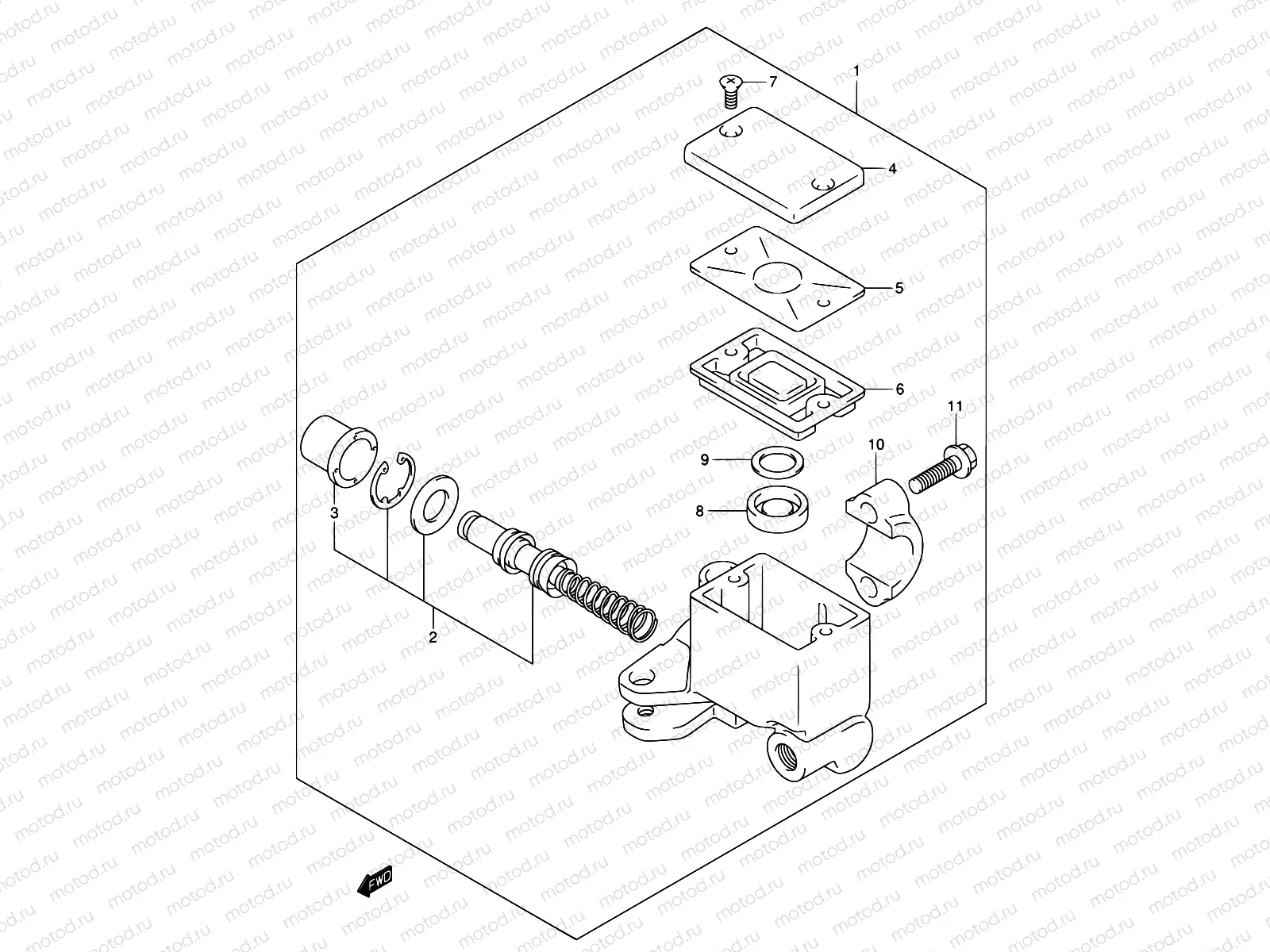 56 - FRONT MASTER CYLINDER