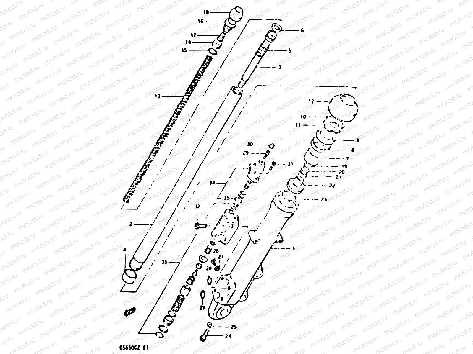 56 - FRONT RIGHT DAMPER (MODEL Z)