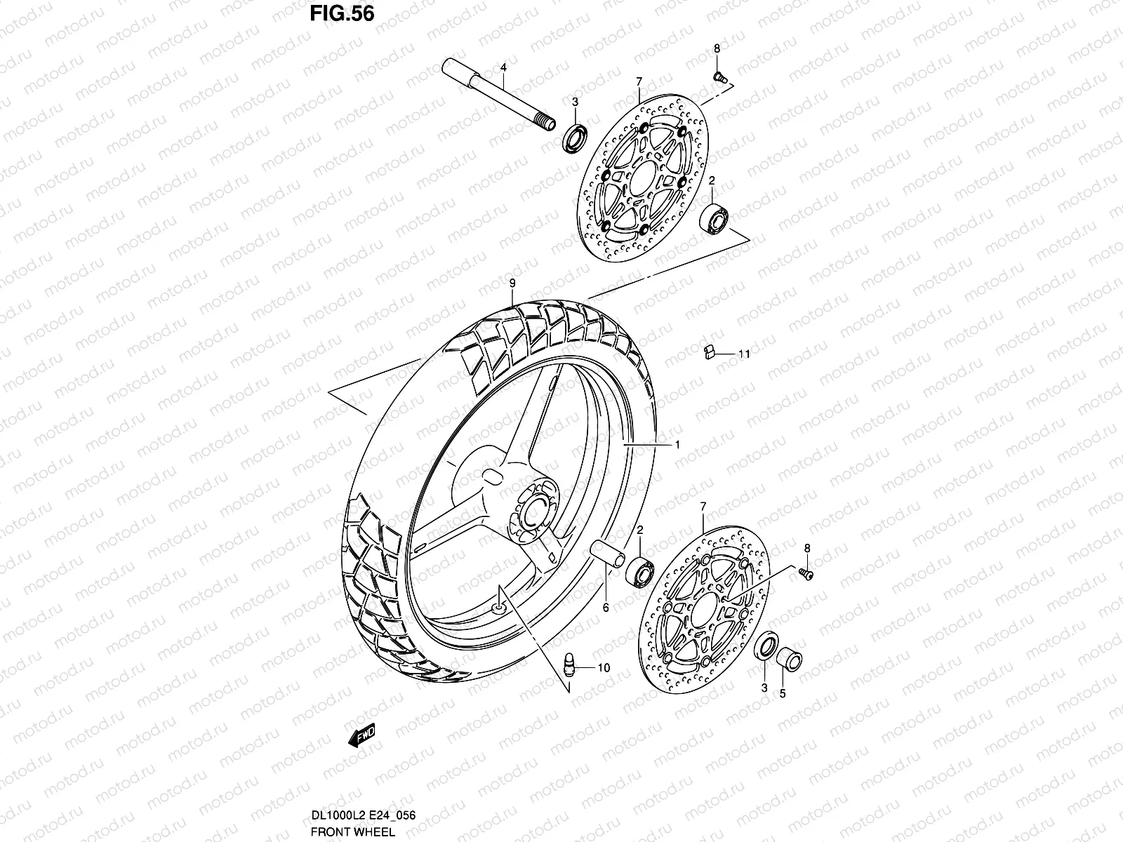 56 - FRONT WHEEL