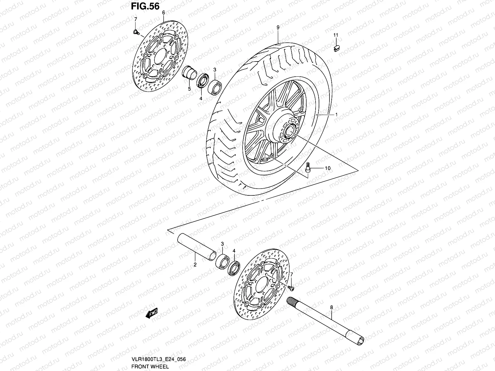 56 - FRONT WHEEL