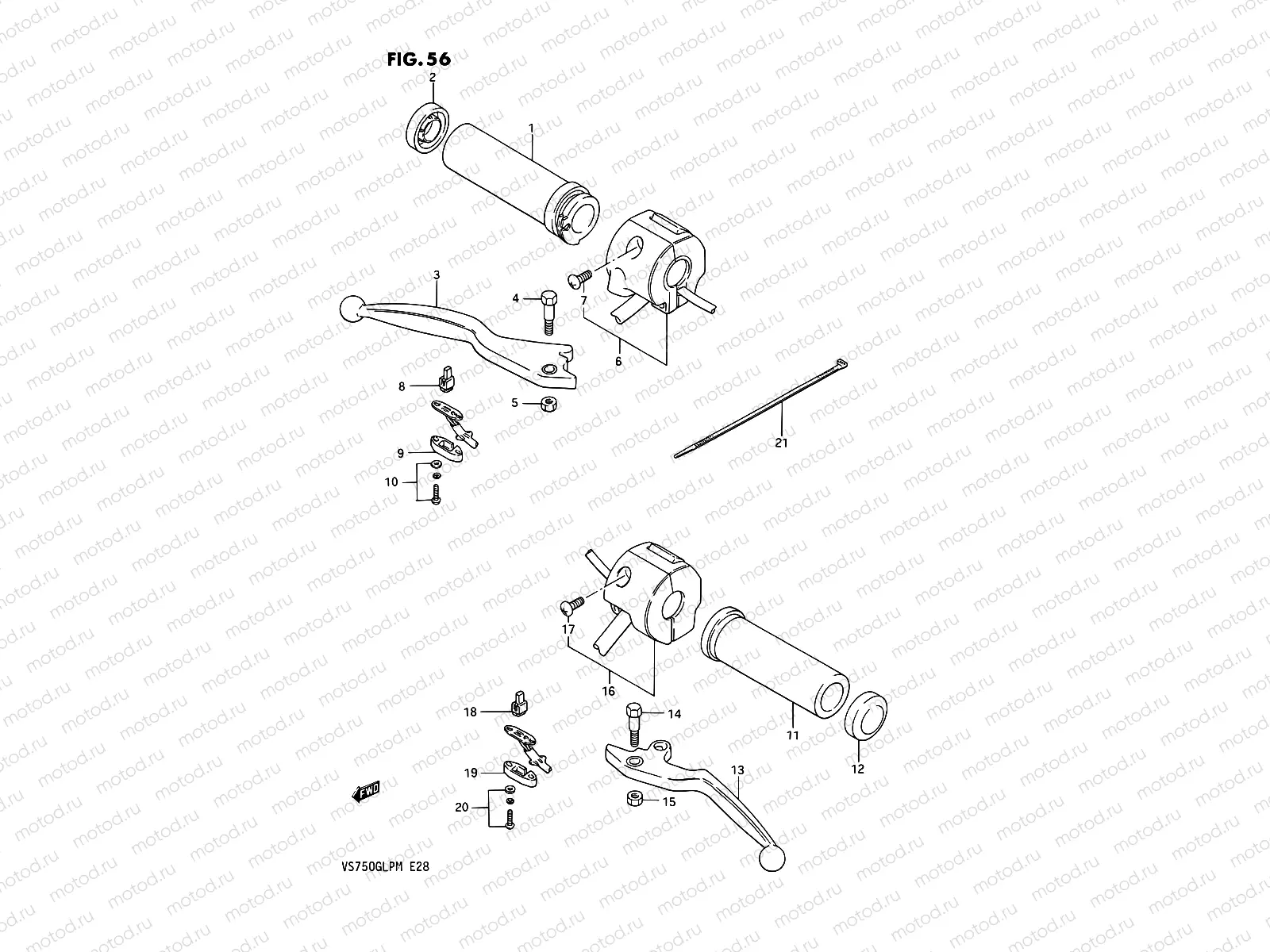 56 - HANDLE SWITCH (MODEL F/G/H/J)