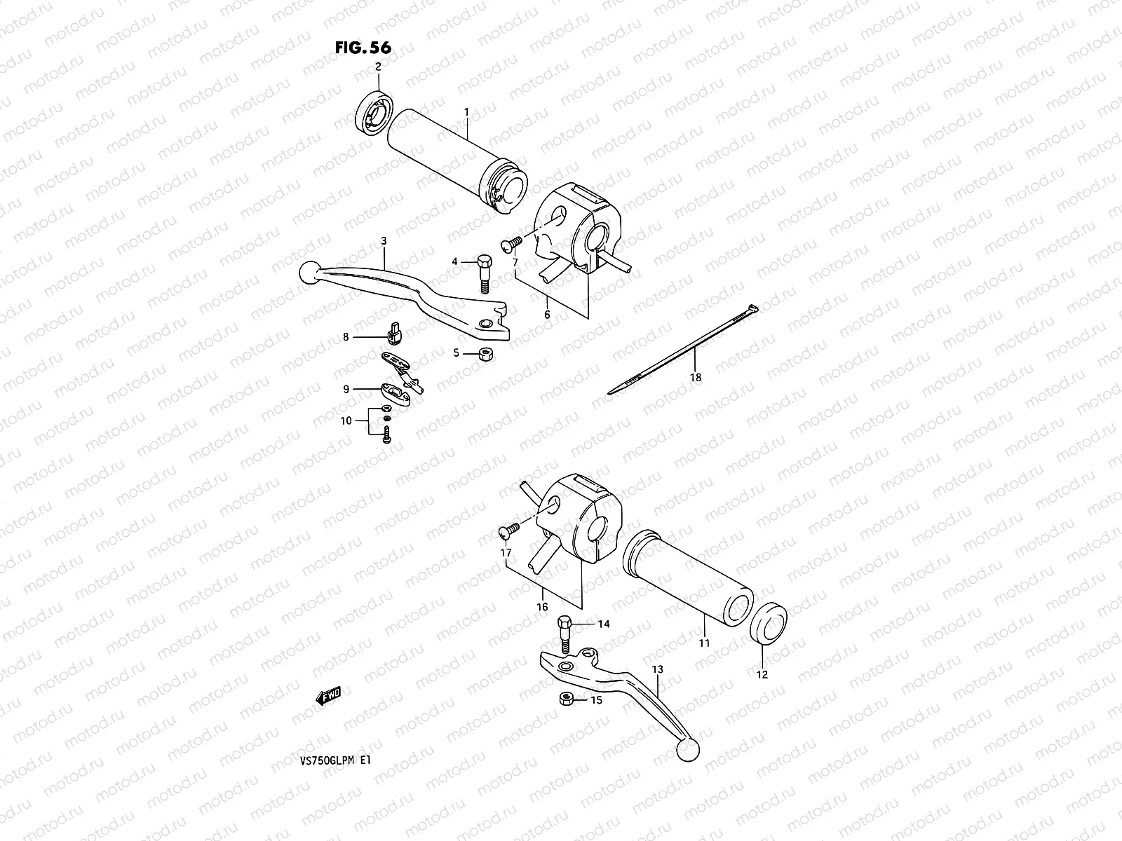 56 - HANDLE SWITCH (MODEL F/G/H/J)