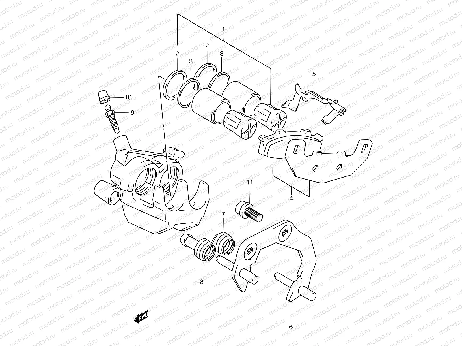 56 - REAR CALIPER