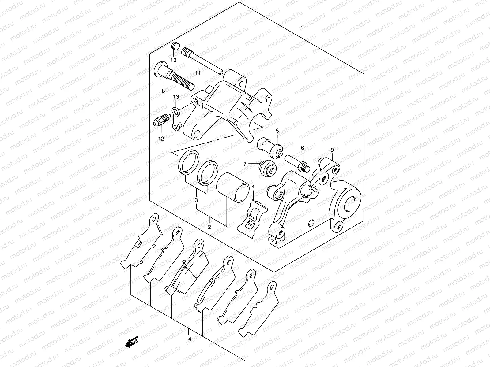 56 - REAR CALIPER
