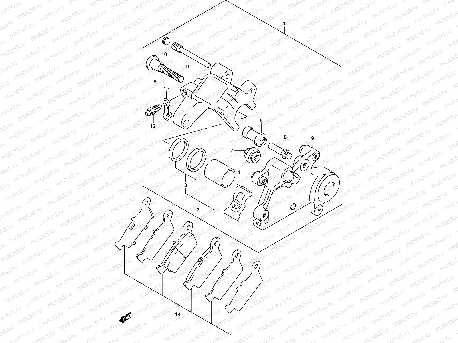 56 - REAR CALIPER