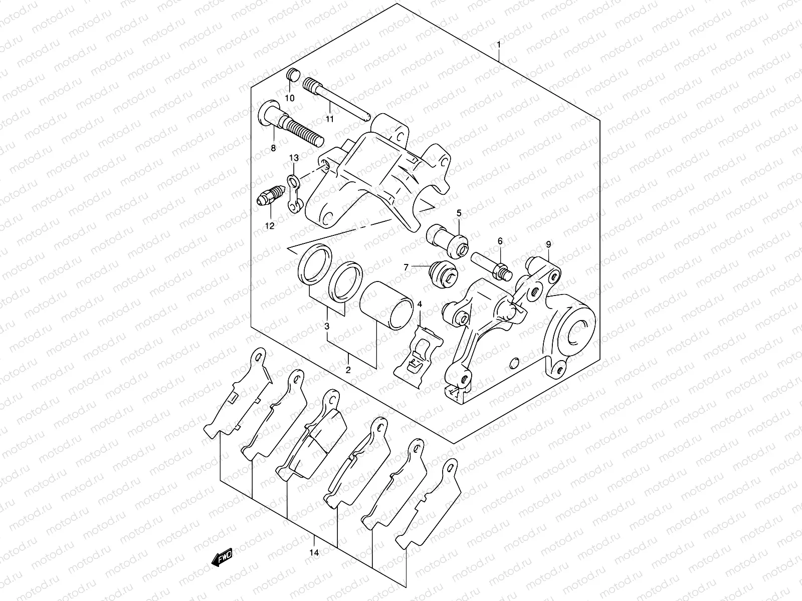 56 - REAR CALIPER