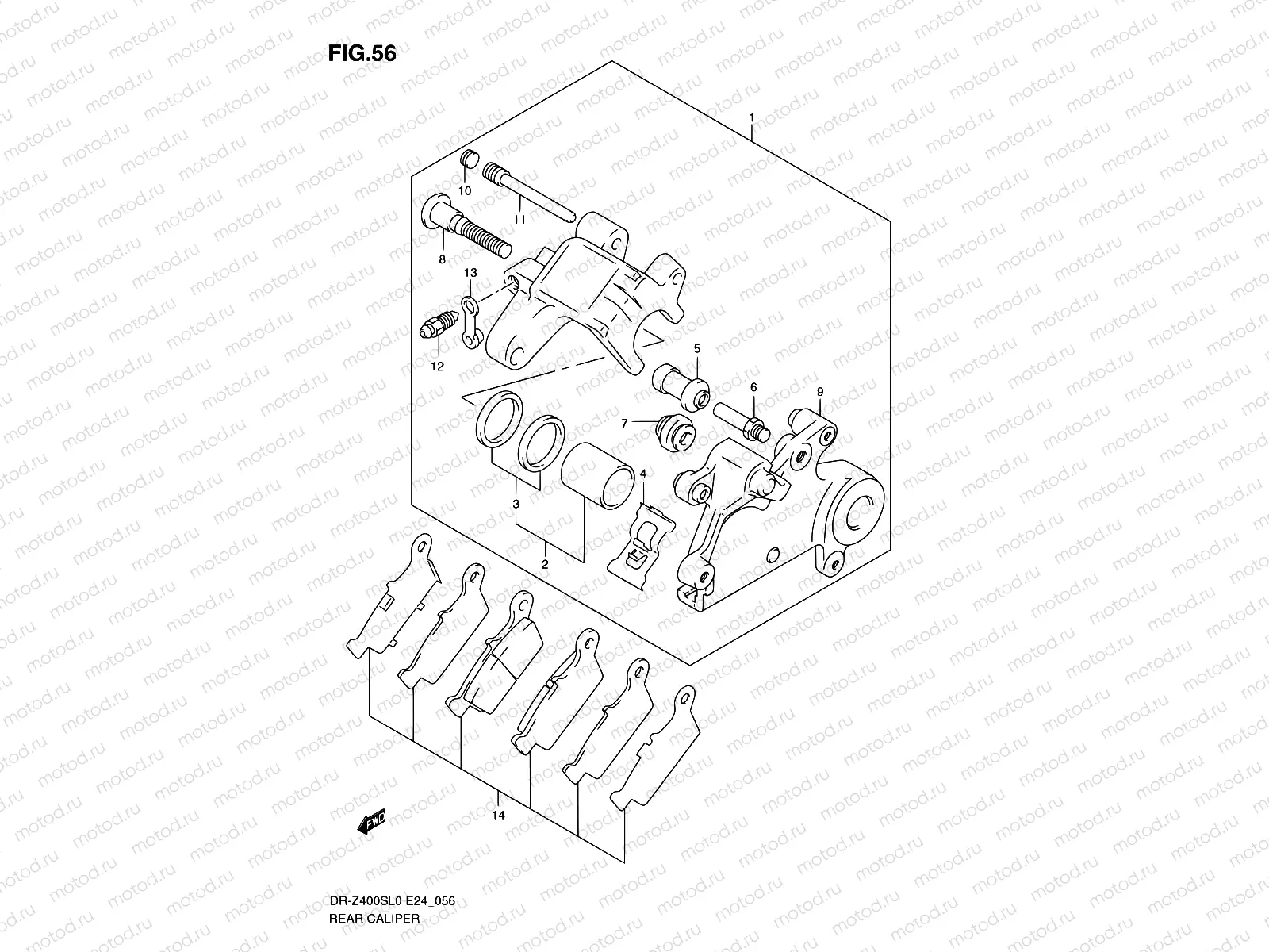 56 - REAR CALIPER