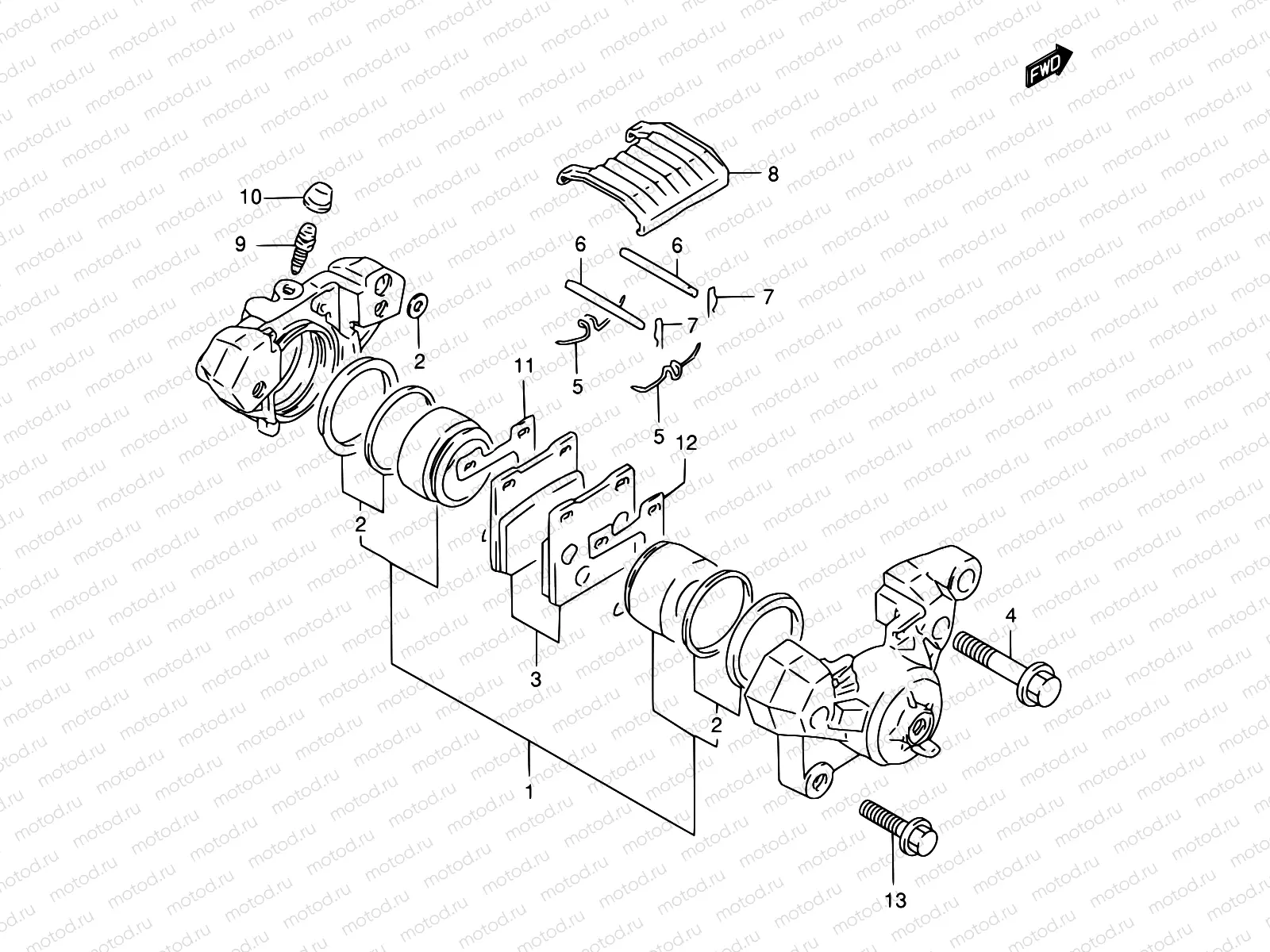 56 - REAR CALIPER