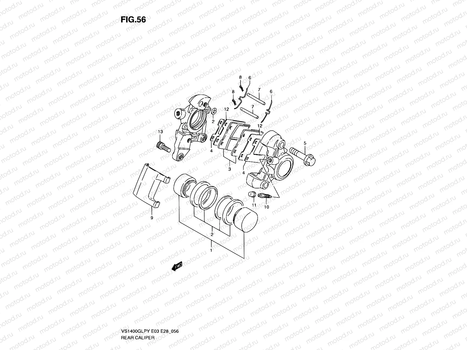 56 - REAR CALIPER