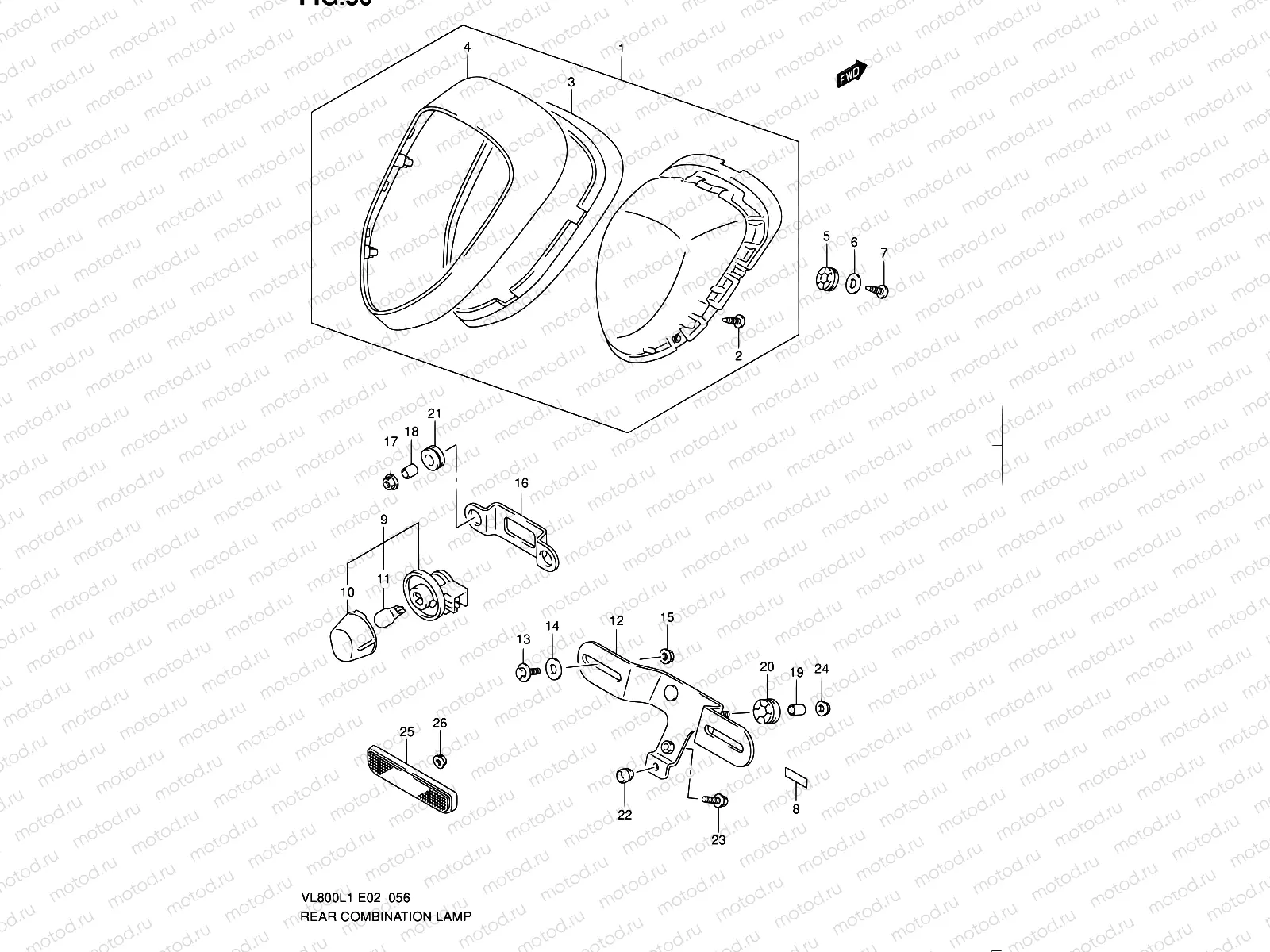 56 - REAR COMBINATION LAMP