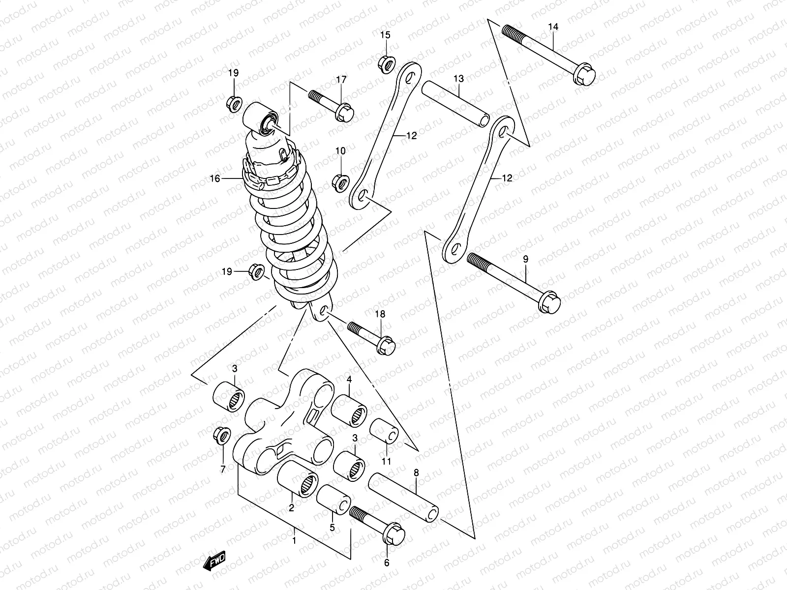 56 - REAR CUSHION LEVER
