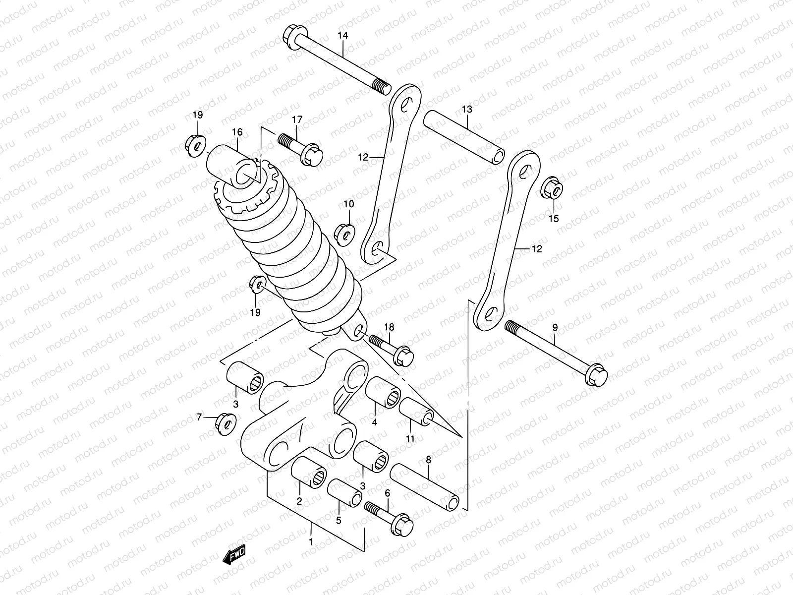 56 - REAR CUSHION LEVER