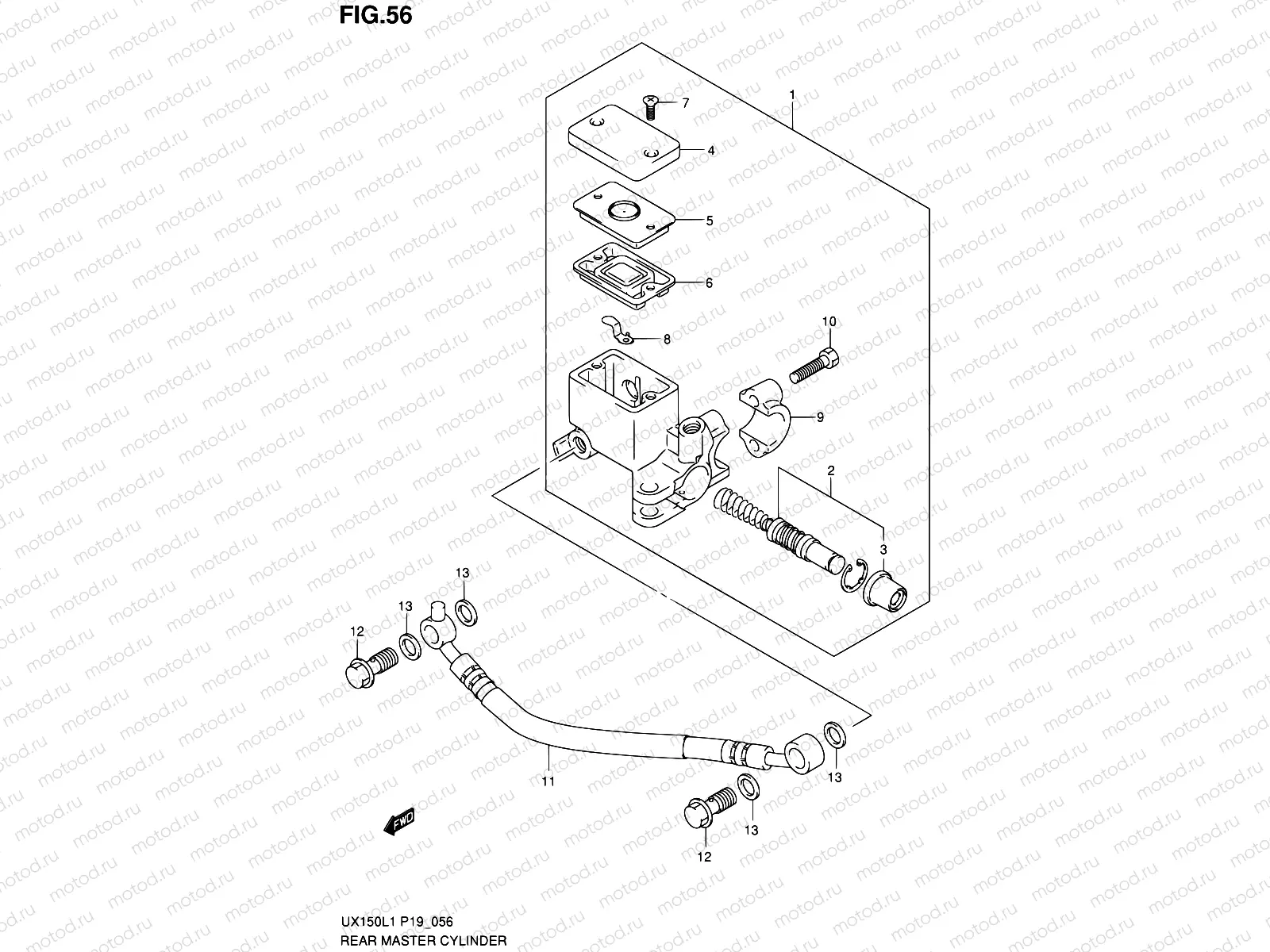56 - REAR MASTER CYLINDER