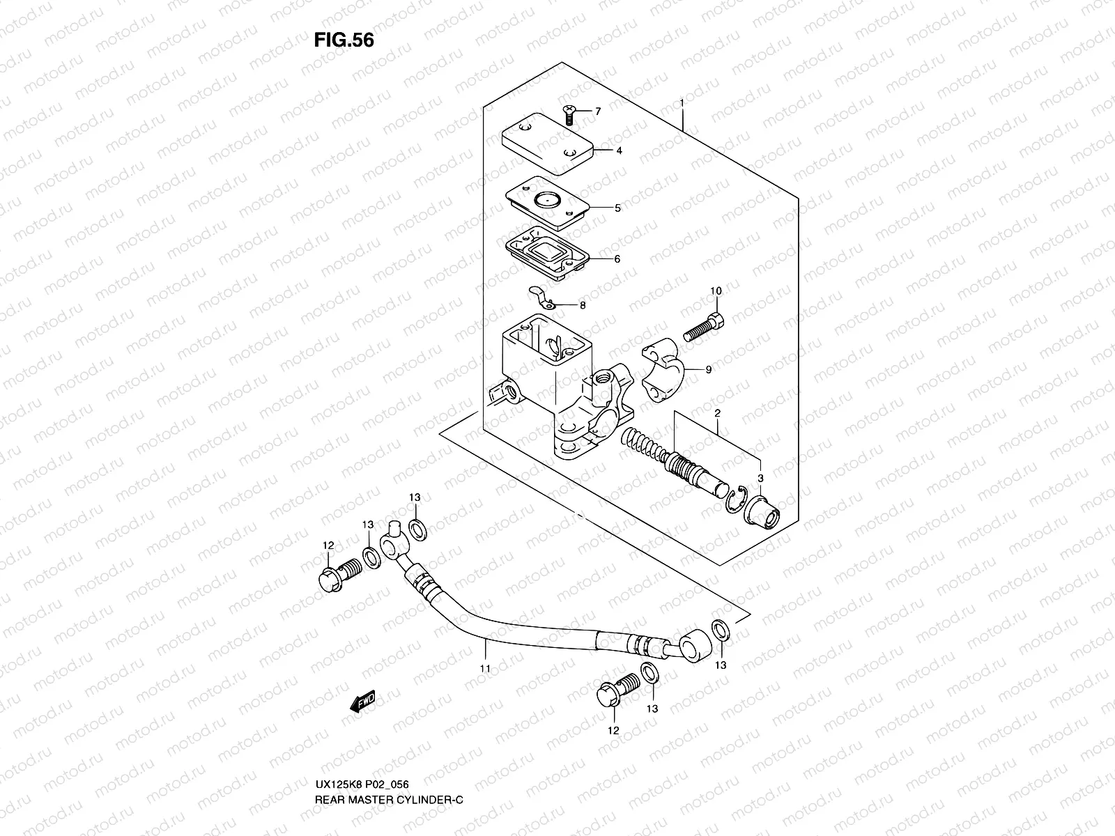 56 - REAR MASTER CYLINDER